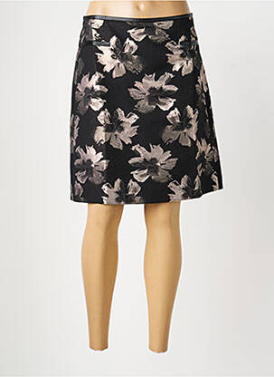 Jupe mi-longue coupe évasée noir COMMA, femme