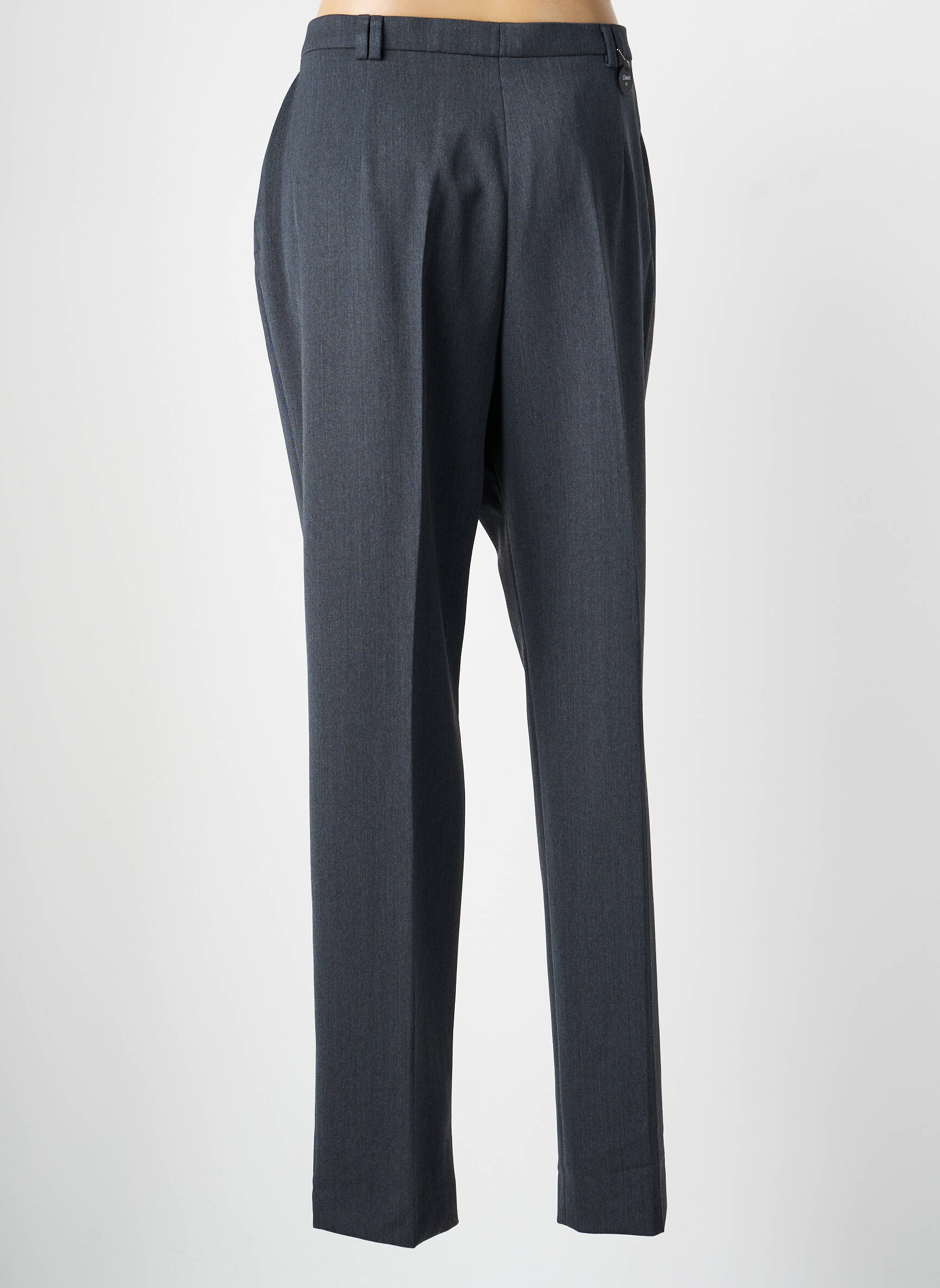 Pantalon droit taille à pinces taille normale gris SAINT HILAIRE femme