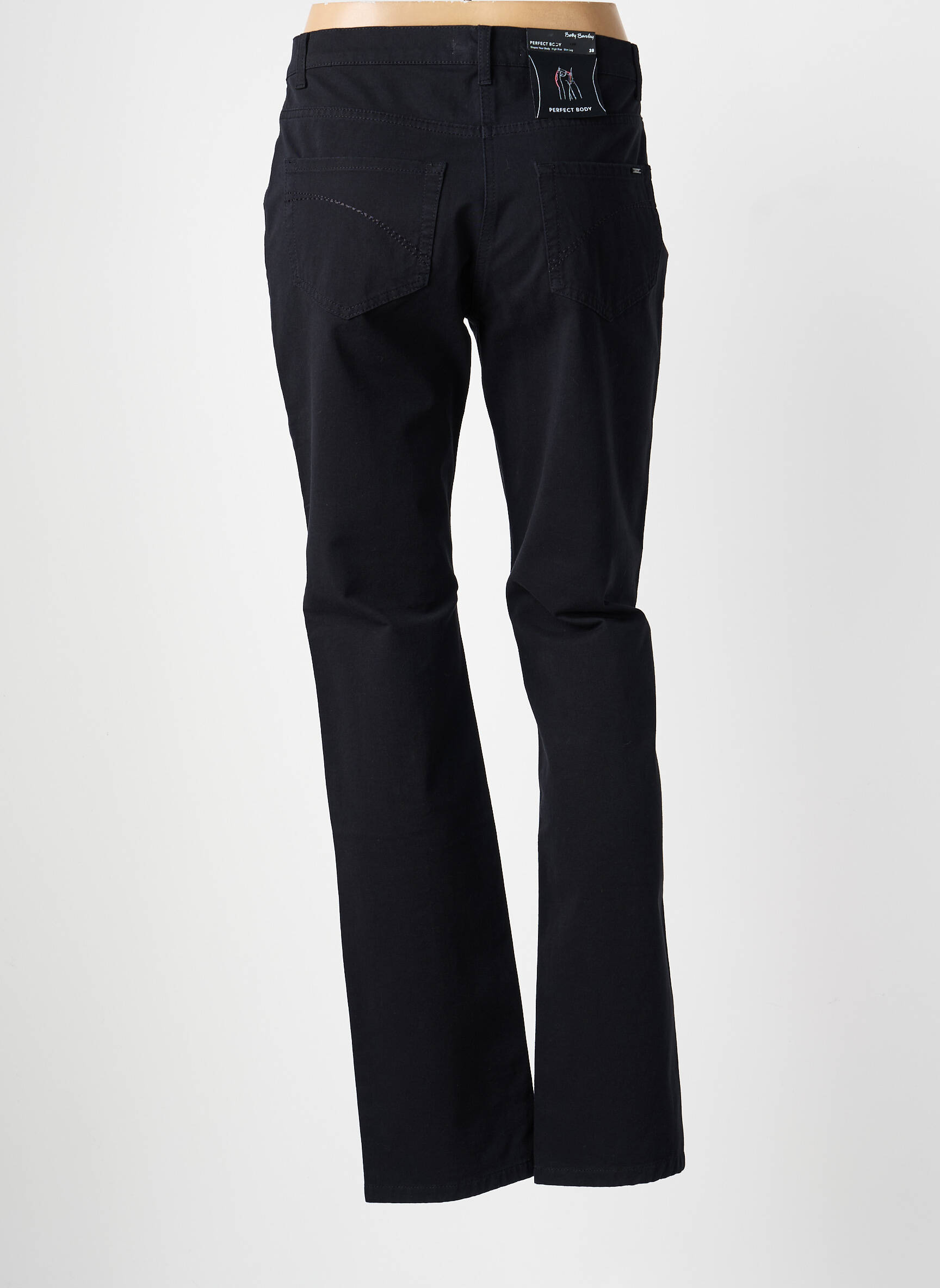 Jeans coupe slim tissage brut taille normale noir BETTY BARCLAY femme