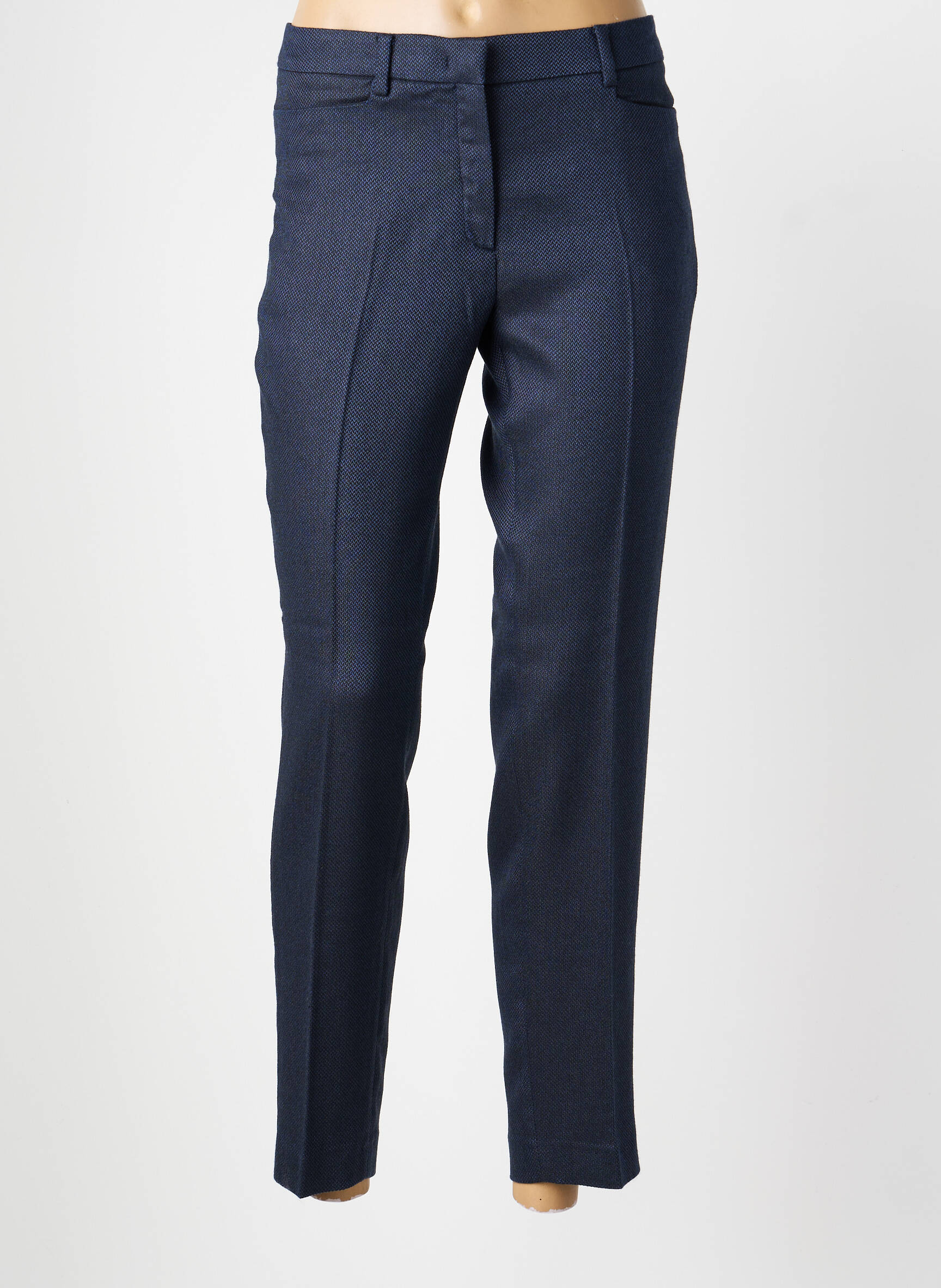 Pantalon slim taille normale taille normale bleu MORE & MORE femme