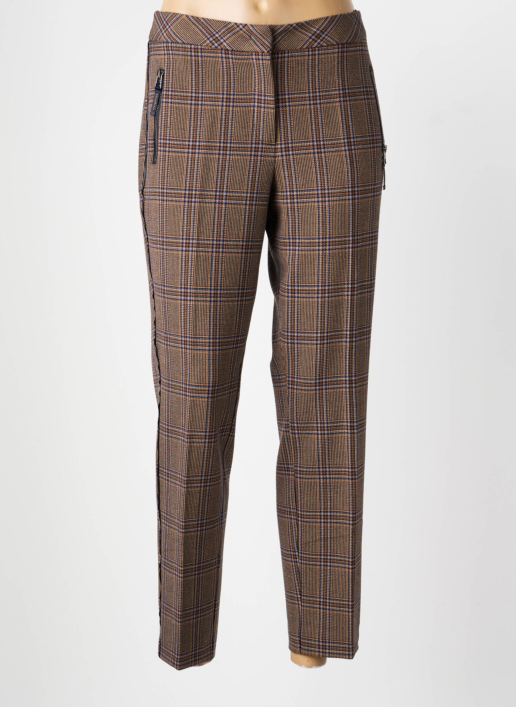 Pantalon slim taille élastique taille normale marron BETTY BARCLAY femme