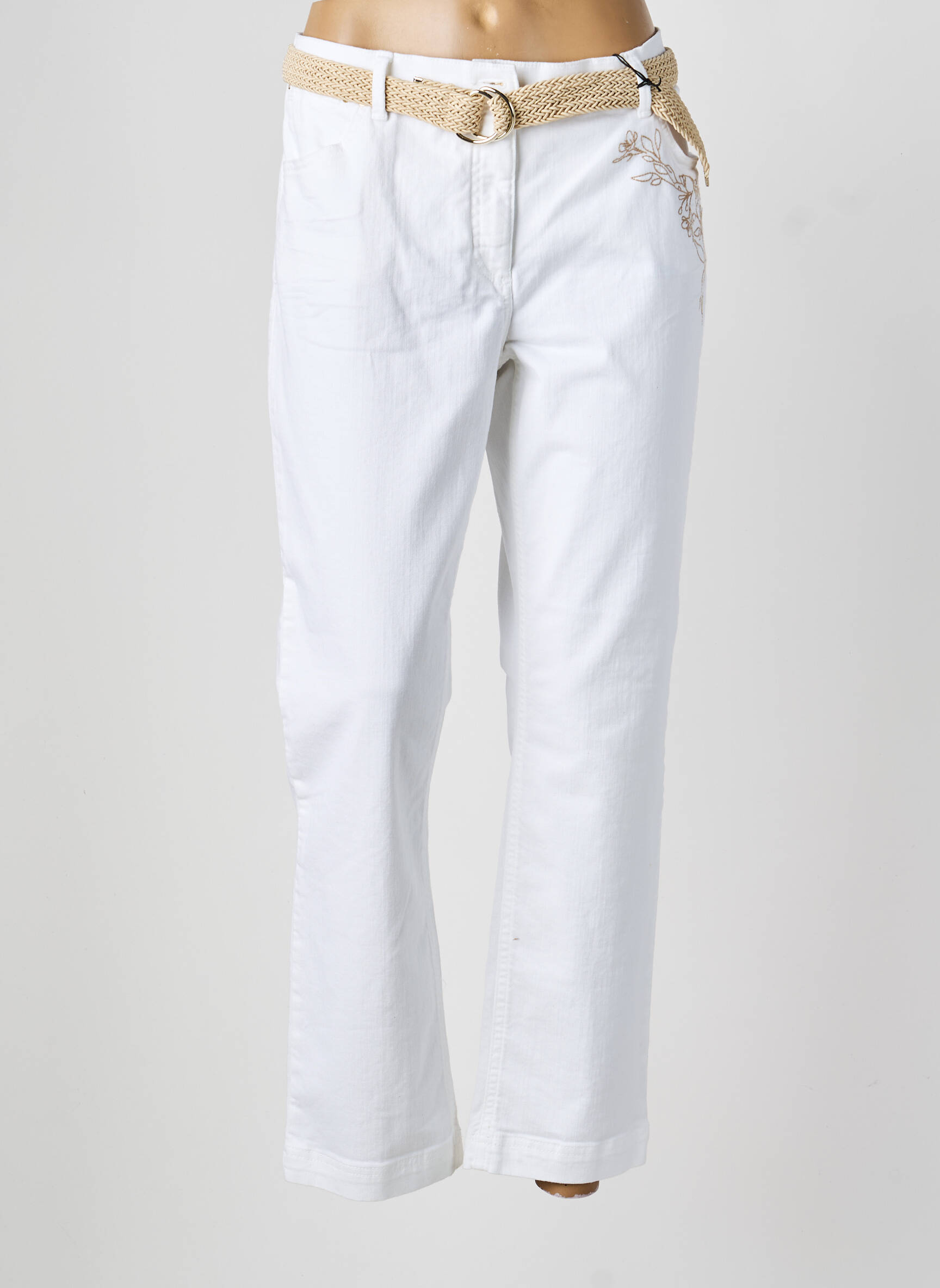 Jeans coupe droite taille normale taille normale beige BETTY BARCLAY femme