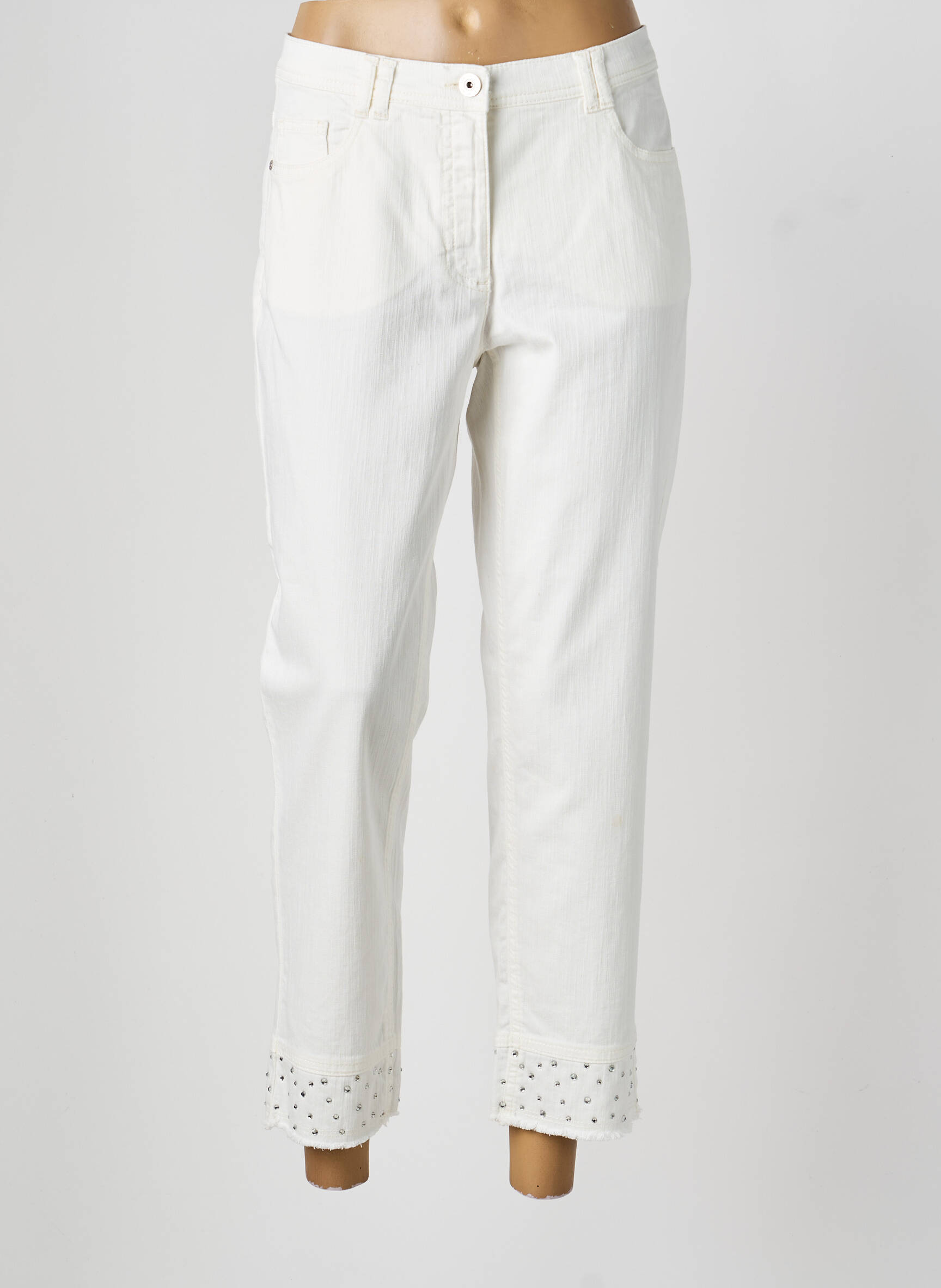 Jeans coupe droite taille normale taille normale beige BETTY BARCLAY femme