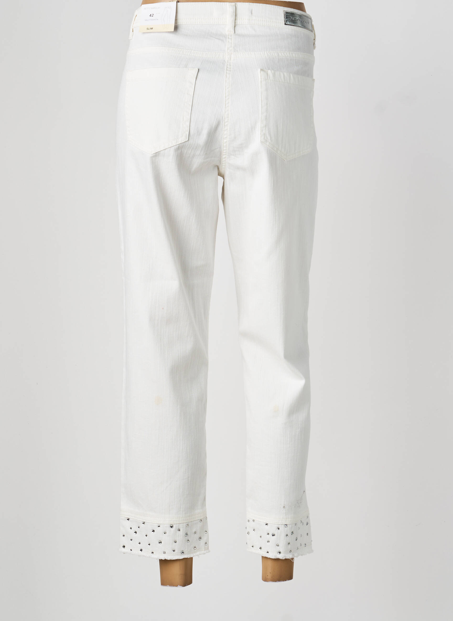 Jeans coupe droite taille normale taille normale beige BETTY BARCLAY femme
