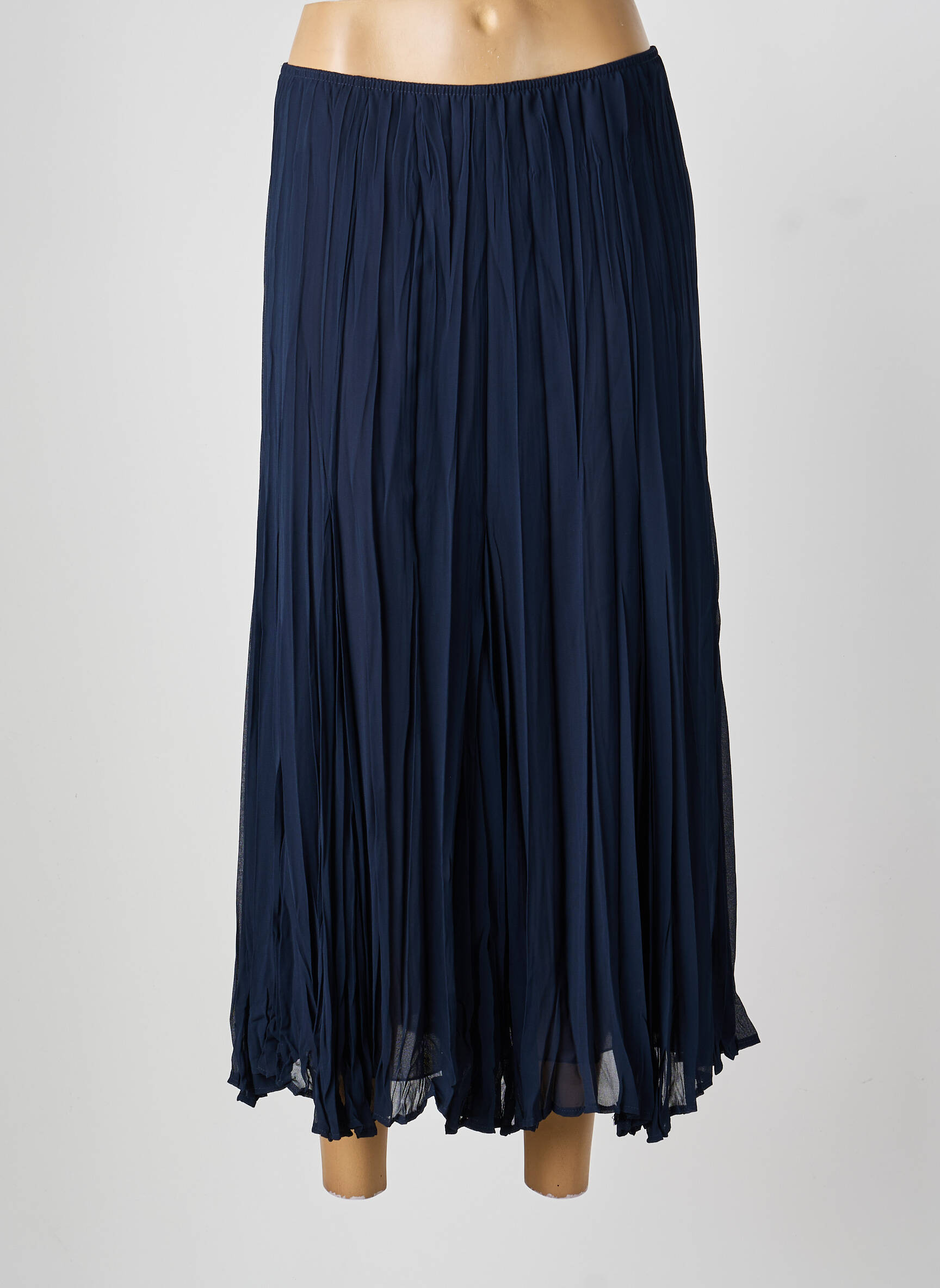 Jupe longue coupe fluide bleu SOMMERMANN femme