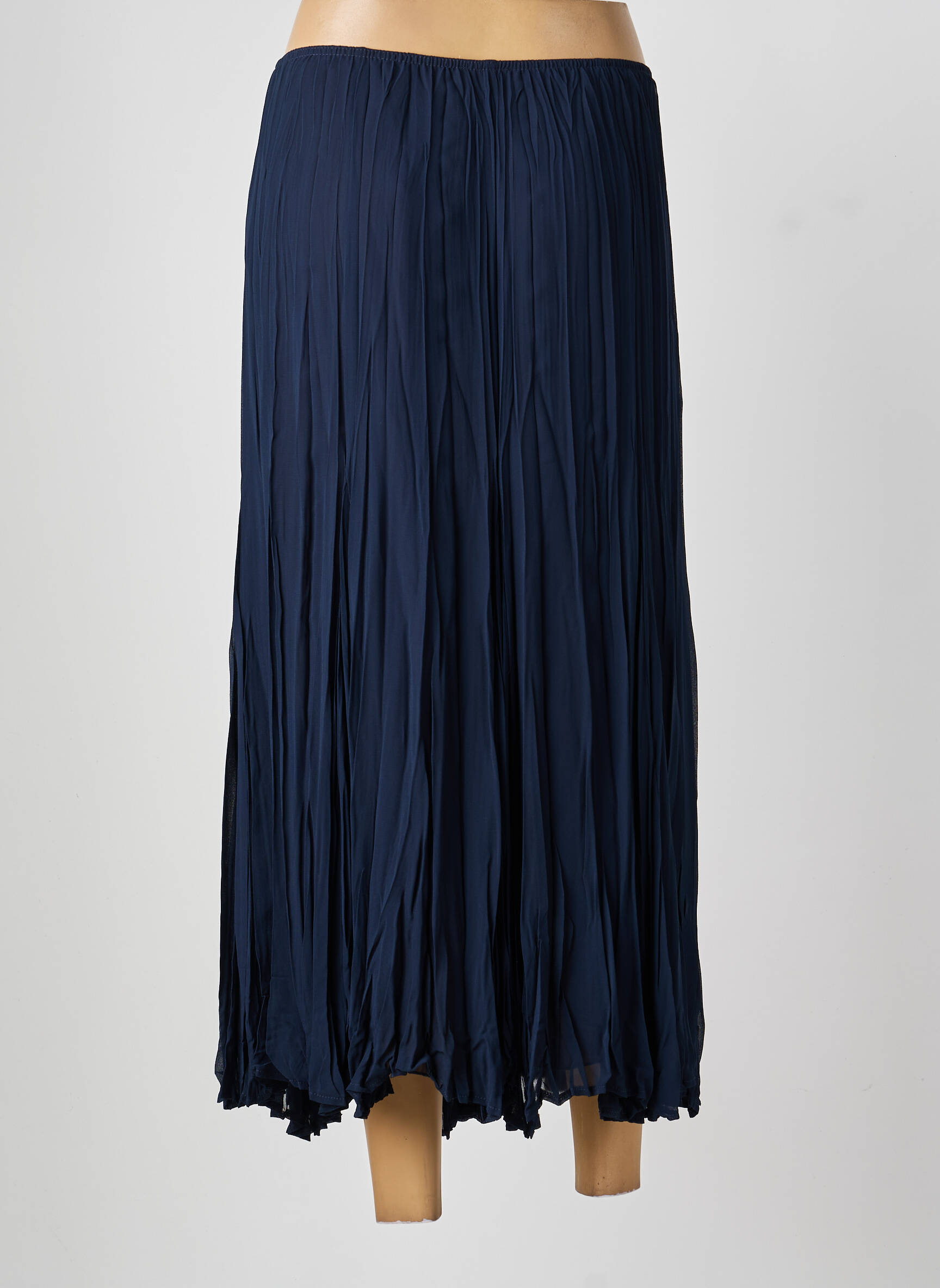Jupe longue coupe fluide bleu SOMMERMANN femme
