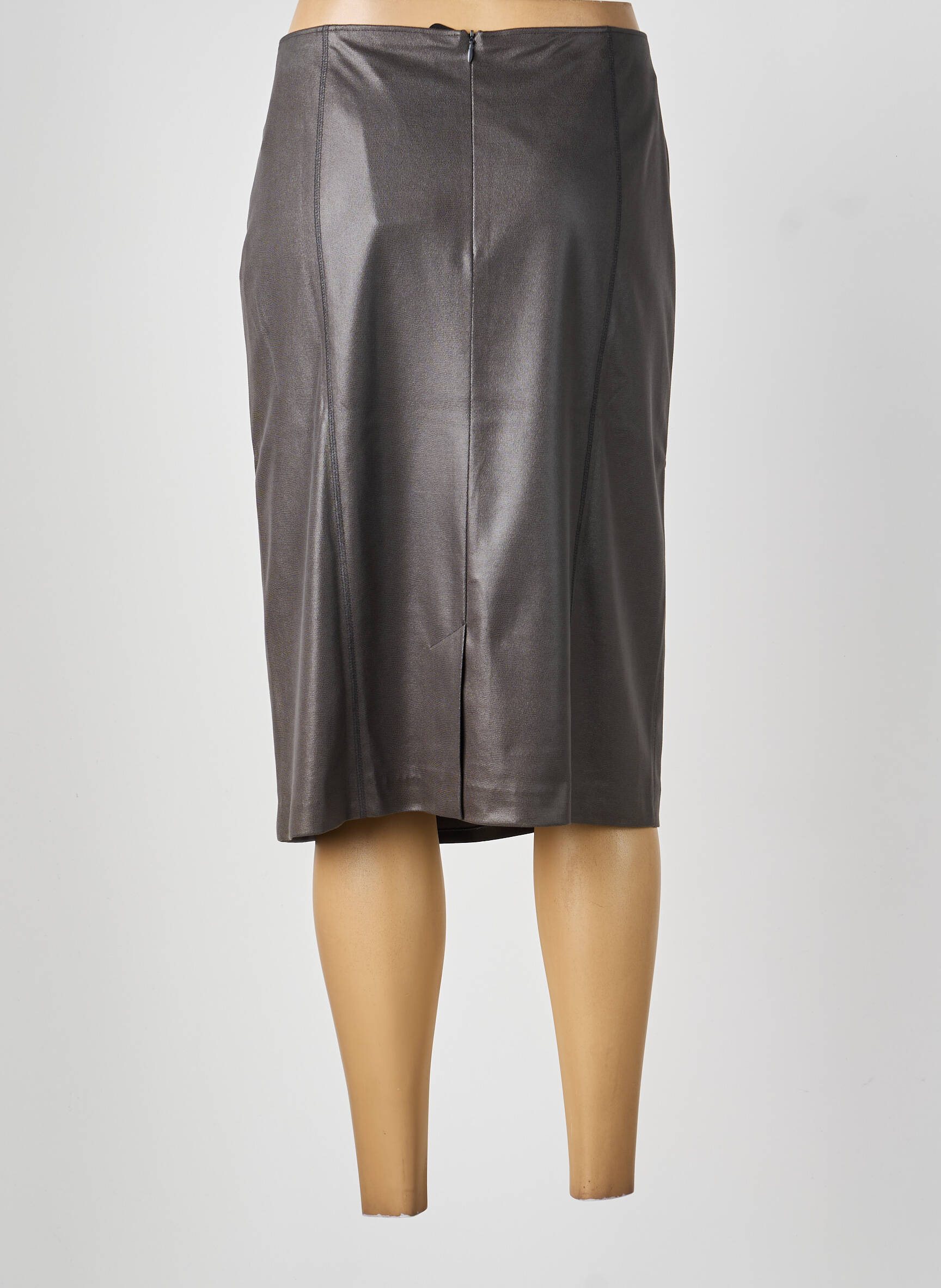 Jupe mi-longue taille normale gris SOMMERMANN femme