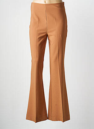 Pantalon flare coupe évasée marron SETTER femme