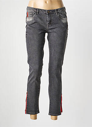 Jeans coupe slim poches gris BELAIR femme