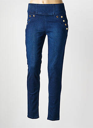 Jeans coupe slim poches bleu GUESS femme