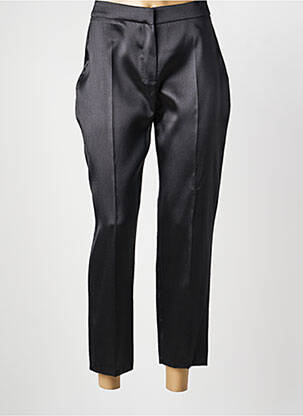 Pantalon 7/8 fermeture zippée sous rabat avec crochet noir MIANOTTE femme