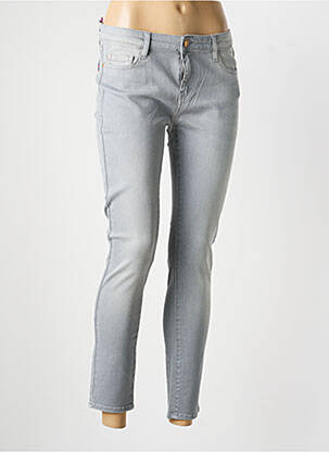 Jeans coupe slim poches gris LA PETITE FRANCAISE femme