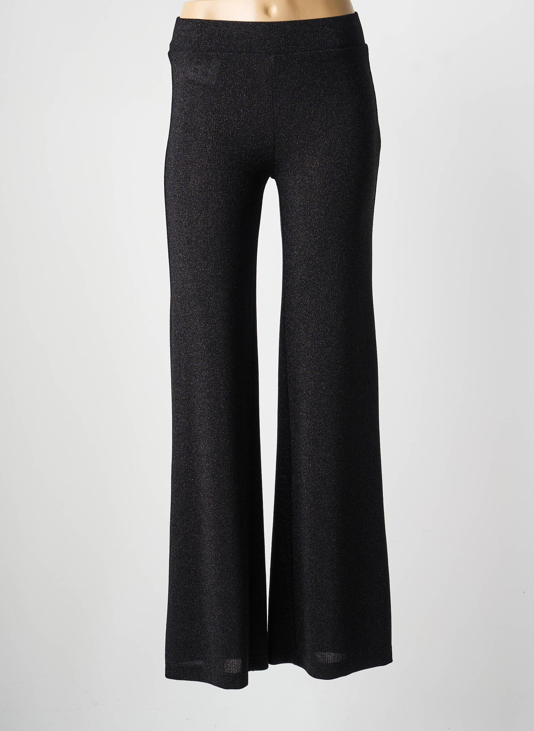 Pantalon flare taille élastique noir ACCESS femme