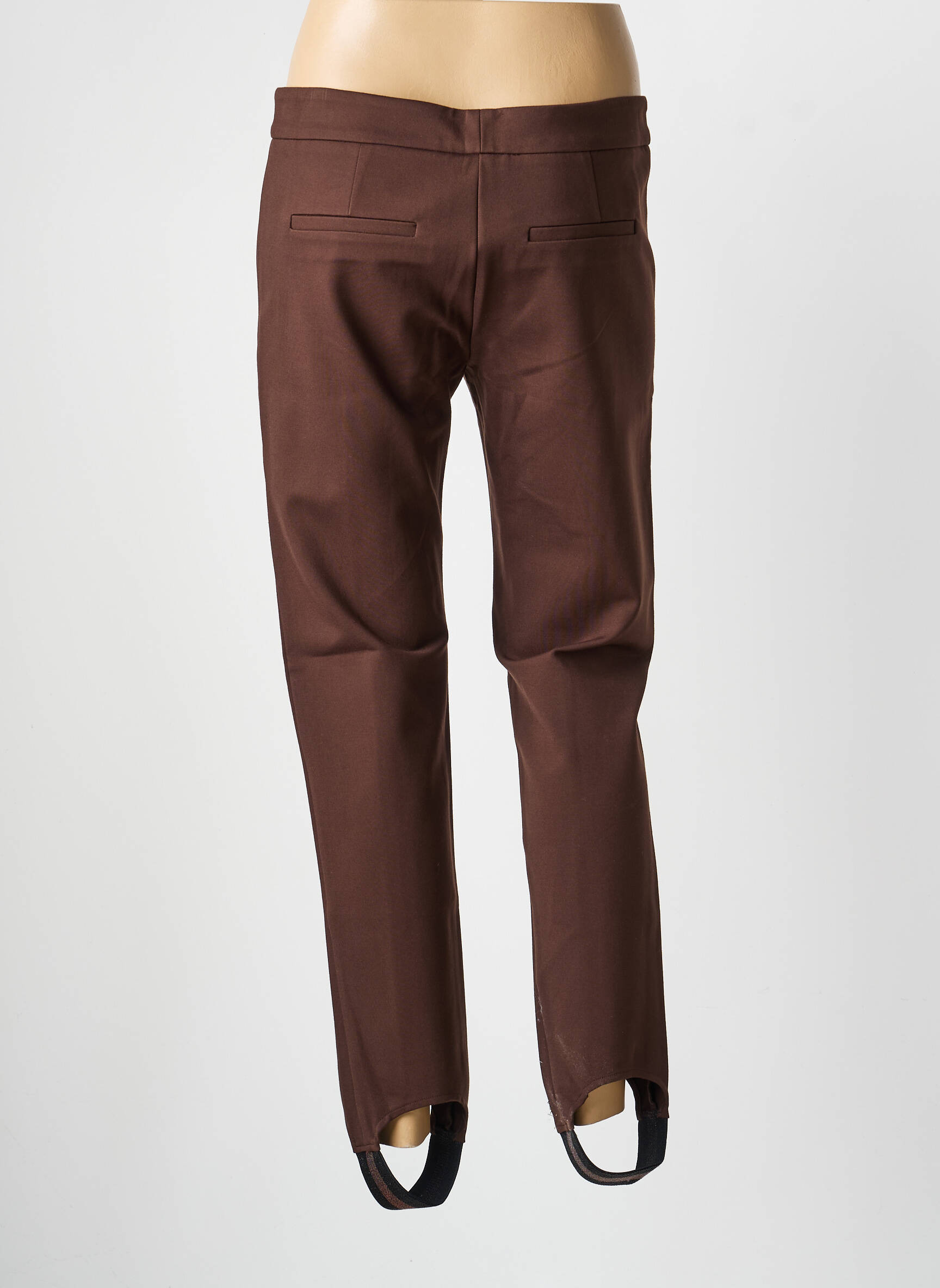 Pantalon slim poches marron BELAIR femme