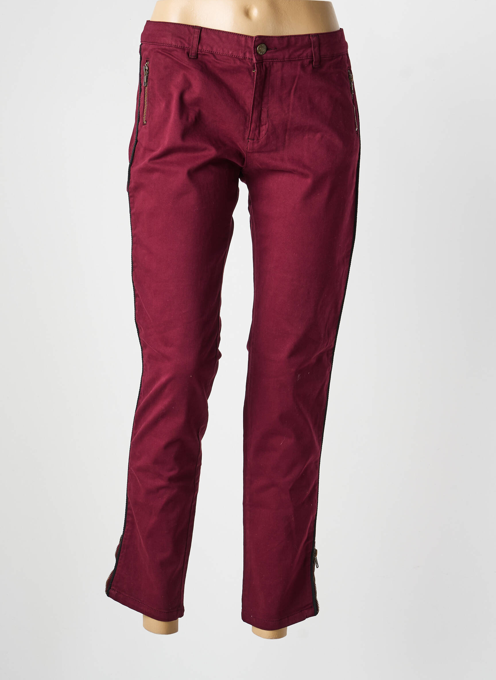Pantalon slim poches violet BELAIR femme