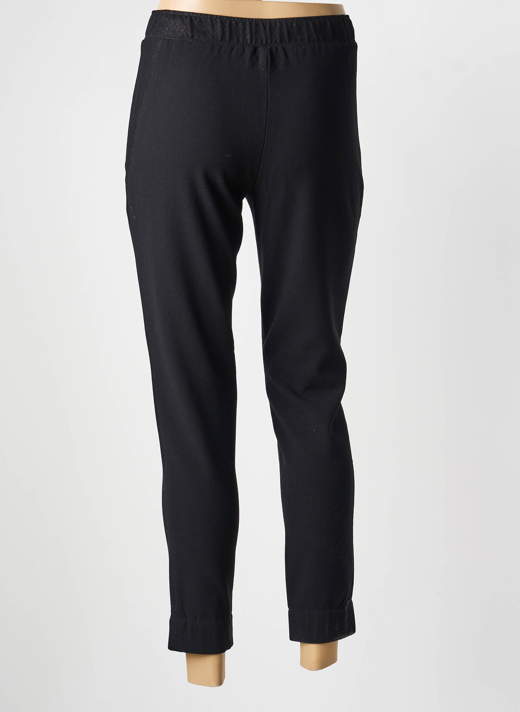 Pantalon 7/8 taille élastique noir BELAIR femme