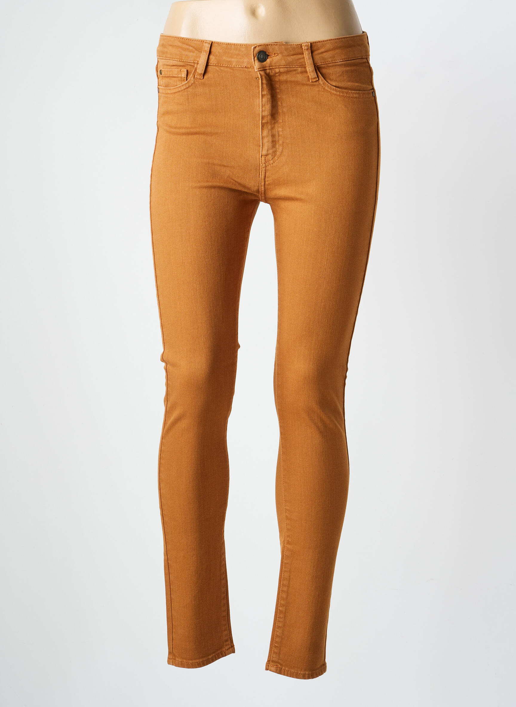 Pantalon slim poches marron LA PETITE FRANCAISE femme