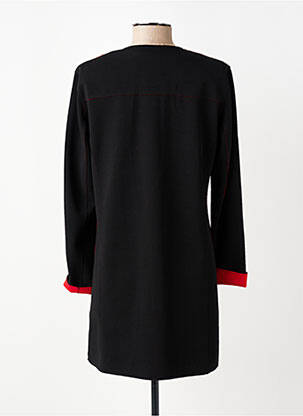 Manteau long coupe cintrée sans capuche noir GERRY WEBER femme