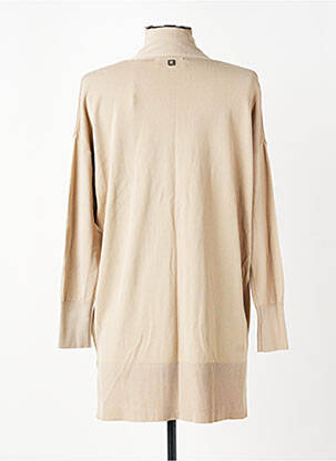Gilet manches longues col châle beige MARKUP femme