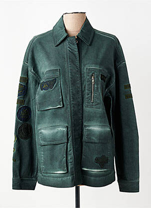 Veste casual col chemisier vert NÜ femme