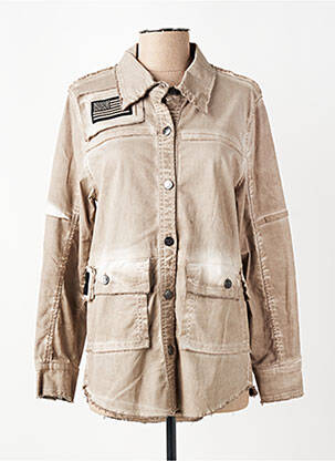 Veste casual poches beige NÜ femme