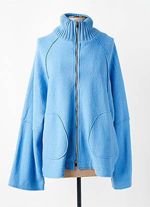 Gilet manches longues stretch bleu MARIA BELLENTANI femme