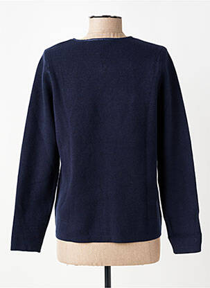 Veste casual col rond bleu LOUBAROK femme