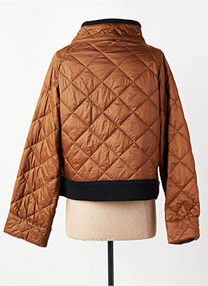 Doudoune poches sans capuche marron ALEMBIKA femme
