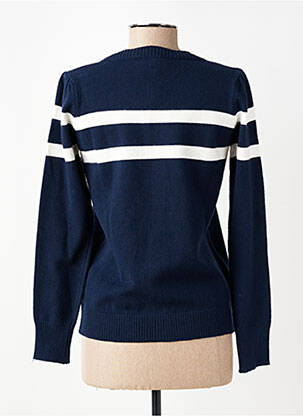 Gilet manches longues col rond bleu GAUDI femme