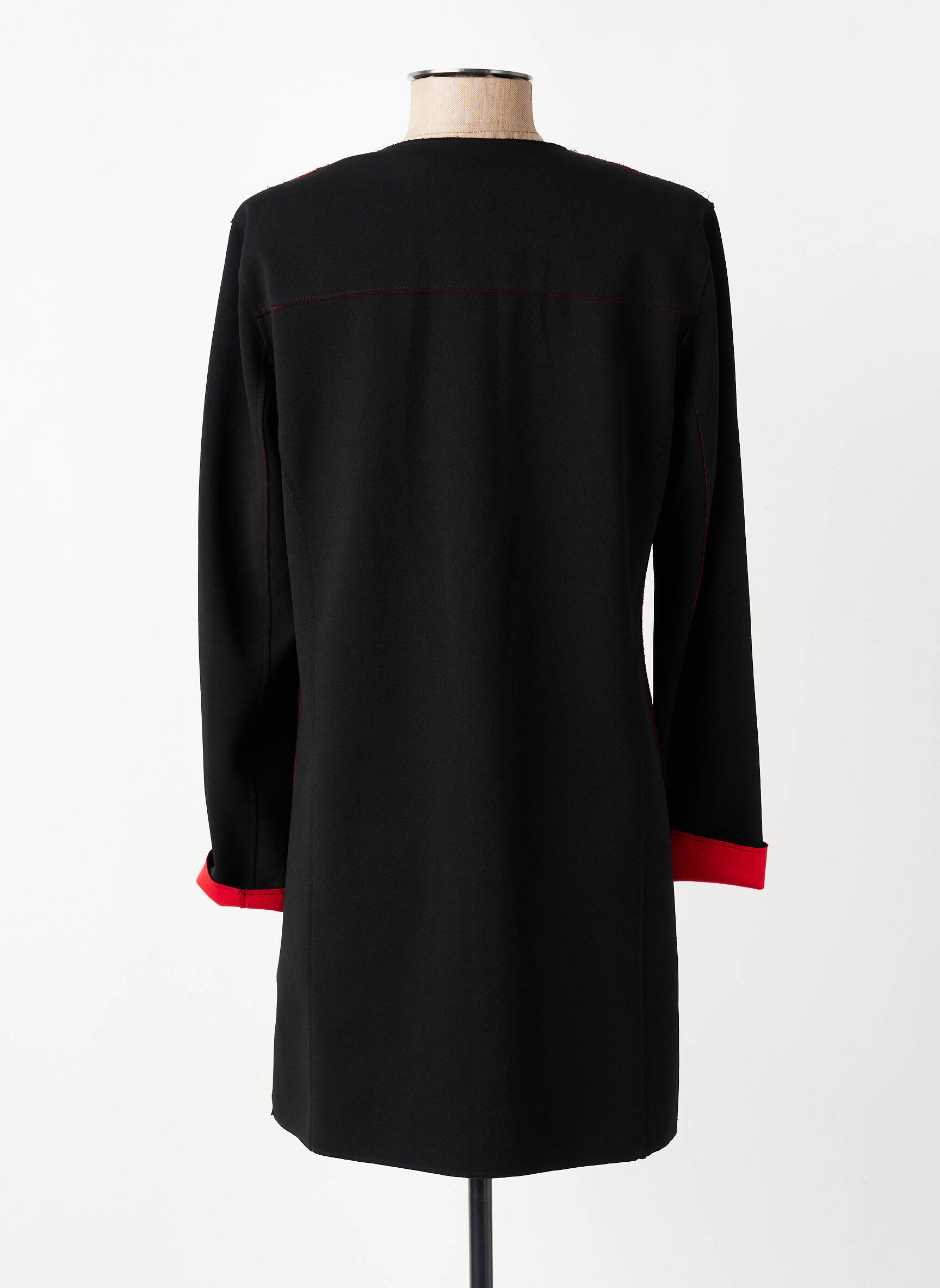 Manteau long coupe cintrée sans capuche noir GERRY WEBER femme