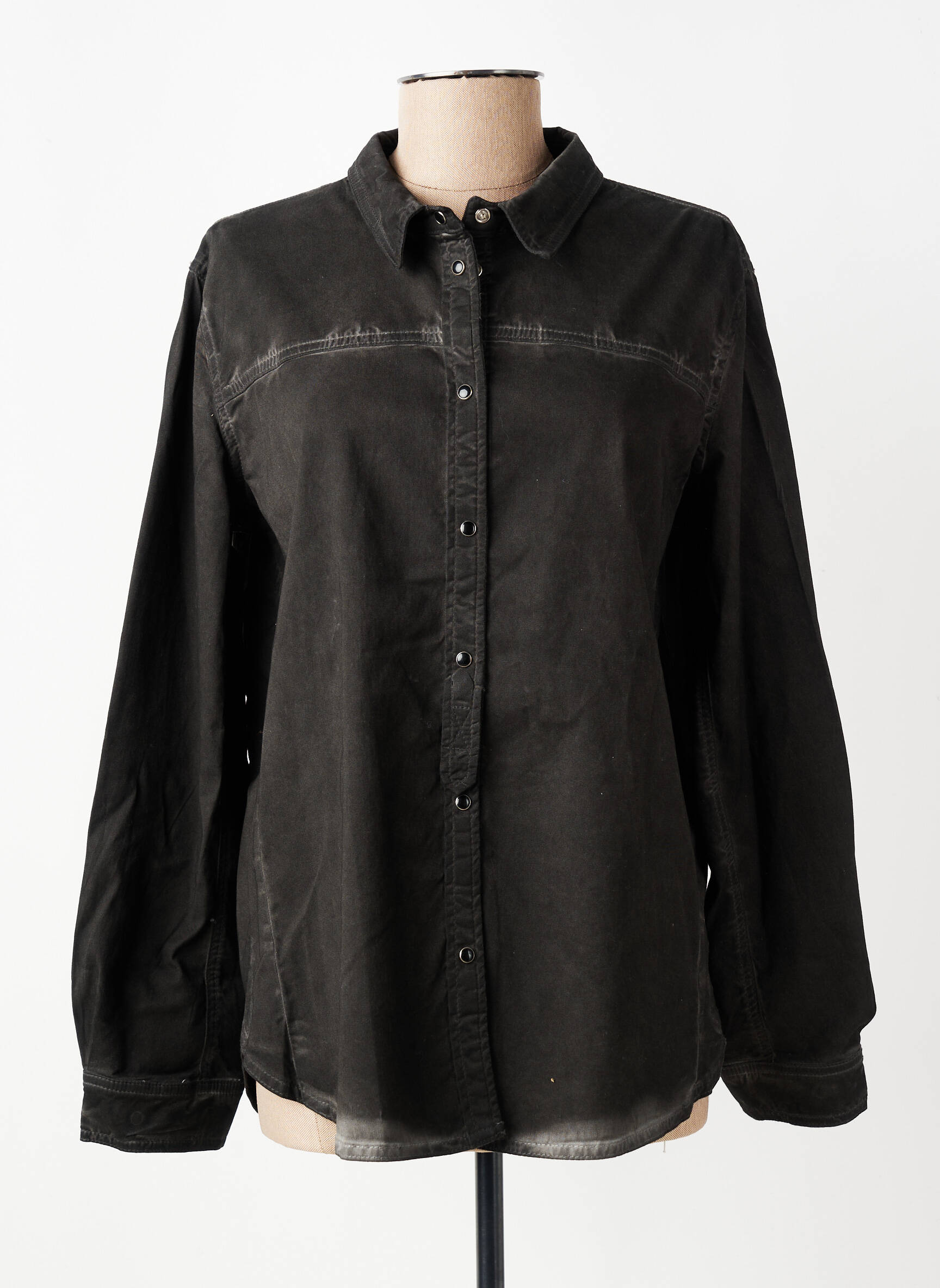Veste casual coupe droite gris NÜ femme