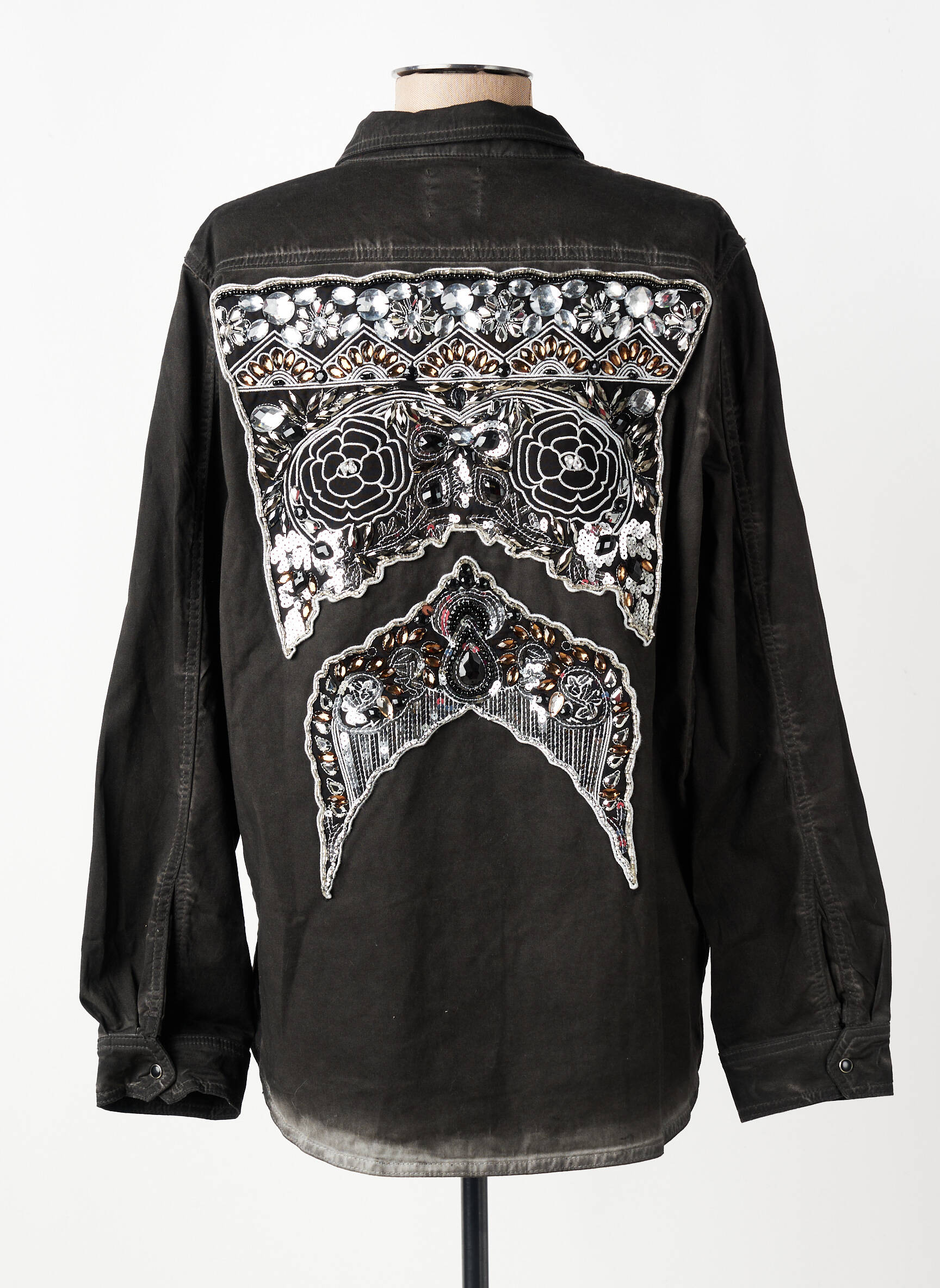 Veste casual coupe droite gris NÜ femme