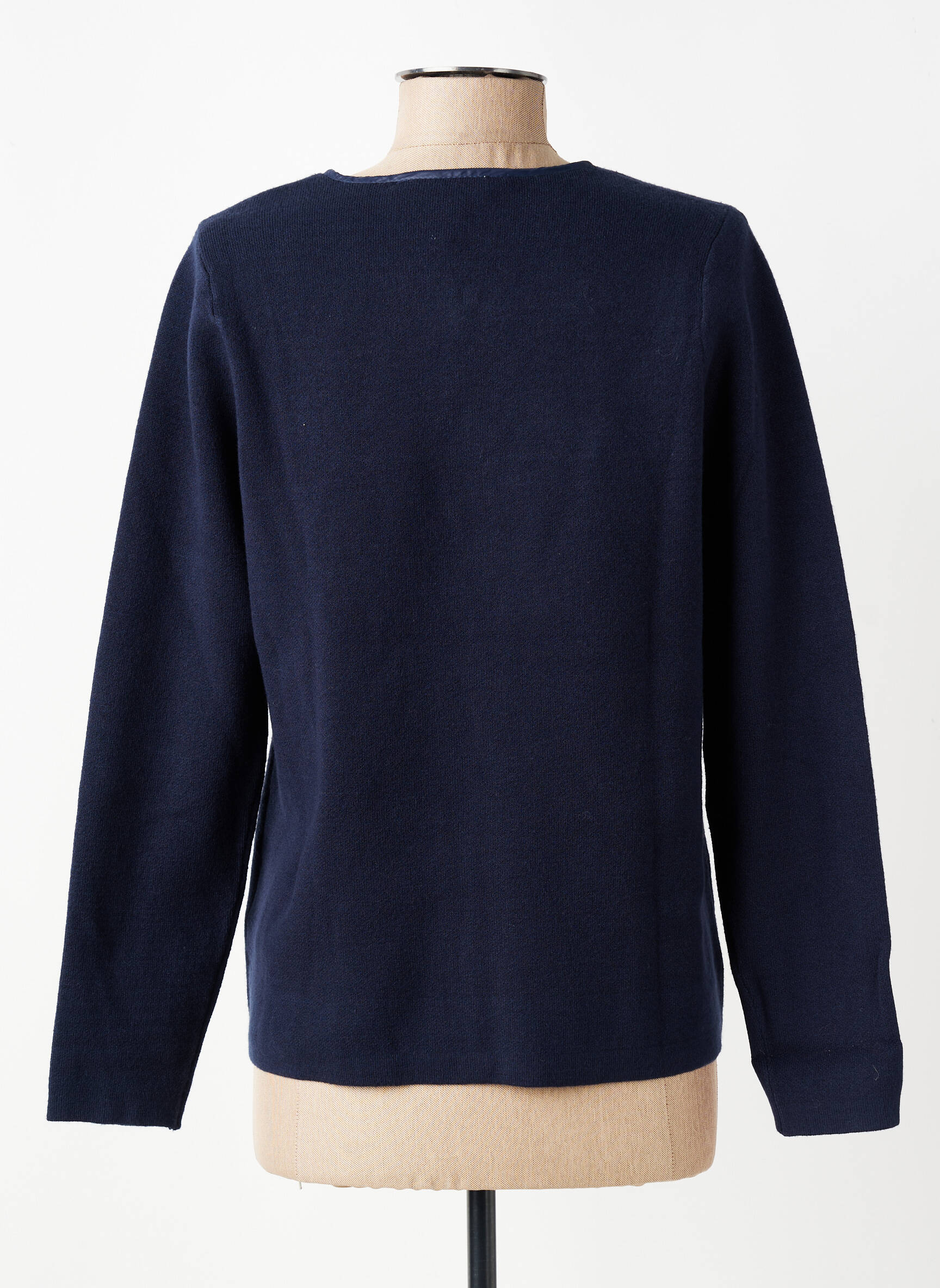 Veste casual col rond bleu LOUBAROK femme