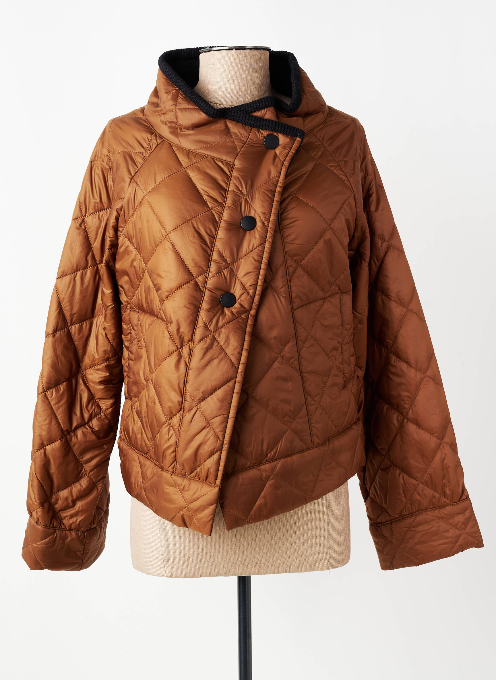 Doudoune poches sans capuche marron ALEMBIKA femme