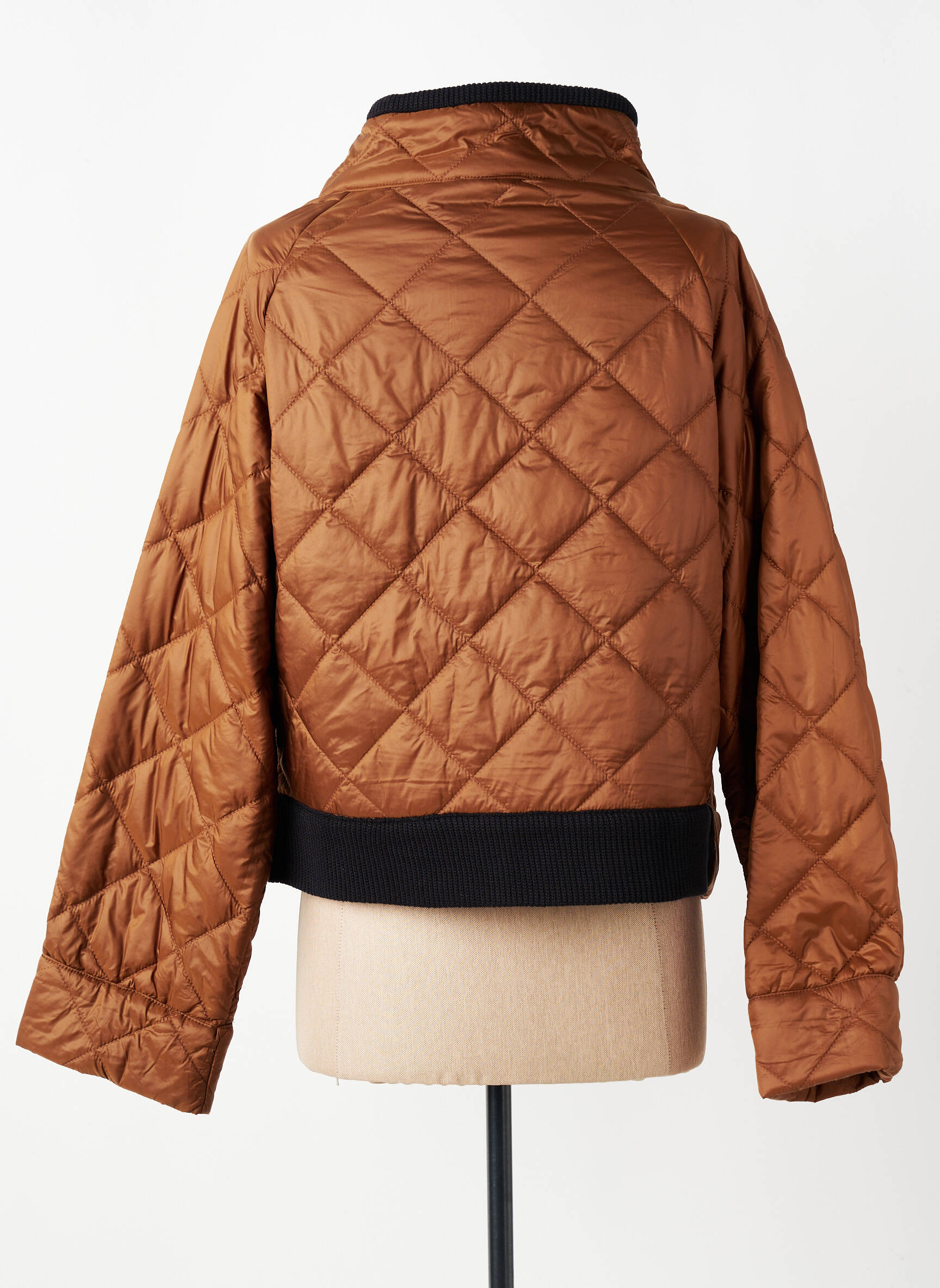 Doudoune poches sans capuche marron ALEMBIKA femme