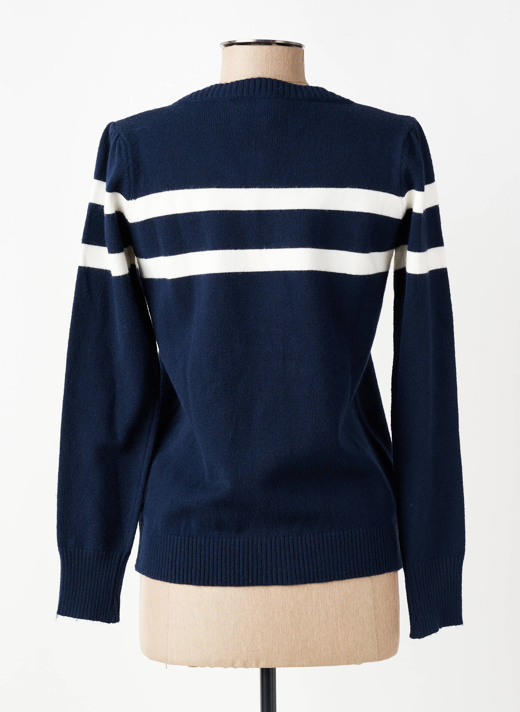Gilet manches longues col rond bleu GAUDI femme