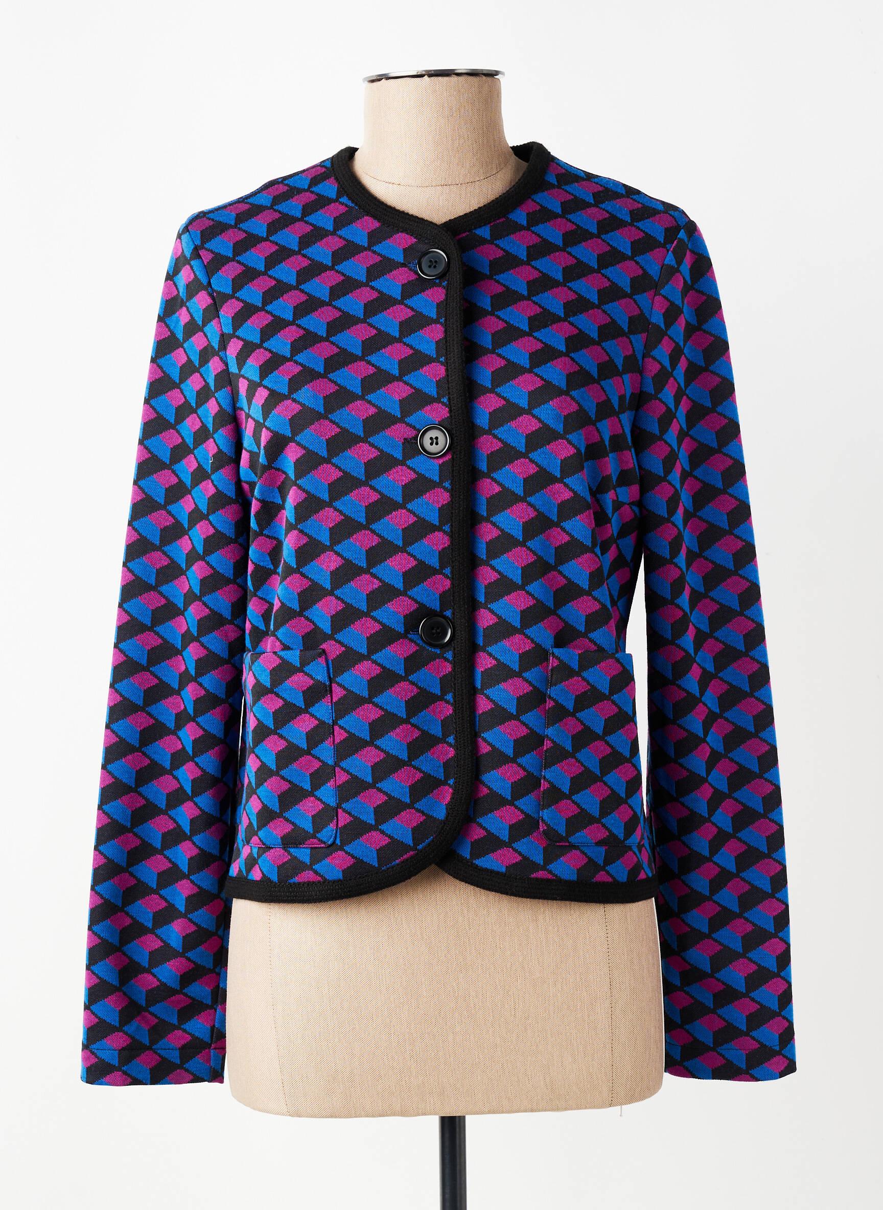 Veste casual poches bleu BARILOCHE femme