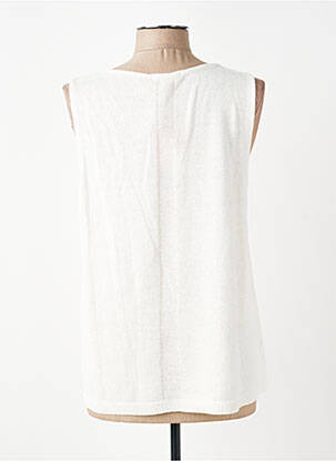 Top col v fines bretelles blanc WHITE STUFF femme