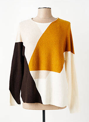 Pull coupe droite manches longues beige GERRY WEBER femme