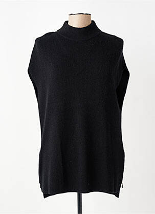 Pull col roulé coupe cintrée sans manche noir GERRY WEBER femme