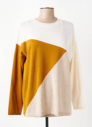 Pull coupe droite manches longues beige GERRY WEBER femme