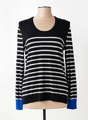 Pull coupe cintrée manches longues noir TAIFUN femme