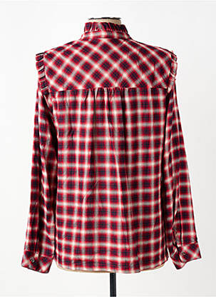 Blouse imprimé fantaisie manches longues rouge LA PETITE FRANCAISE femme