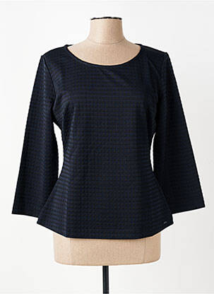 Top col rond manches longues bleu ARMANI femme