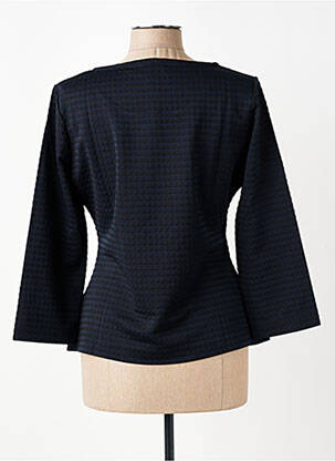 Top col rond manches longues bleu ARMANI femme