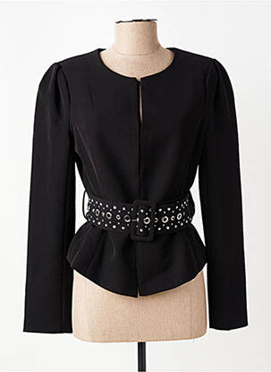 Veste chic col rond noir GAUDI femme
