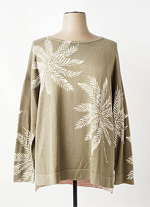 Pull coupe droite manches longues vert WHITE STUFF femme
