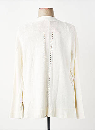 Gilet manches longues col v blanc WHITE STUFF femme
