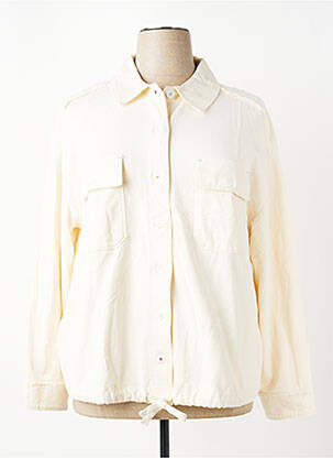 Veste casual col chemisier beige WHITE STUFF femme