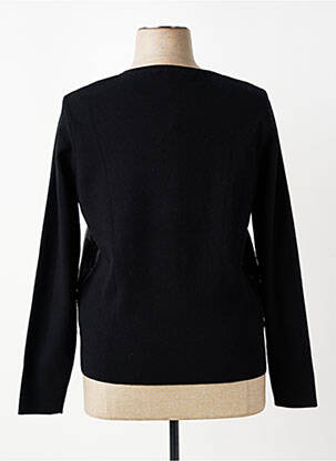 Veste casual col rond noir LOU LOU BY NALO femme